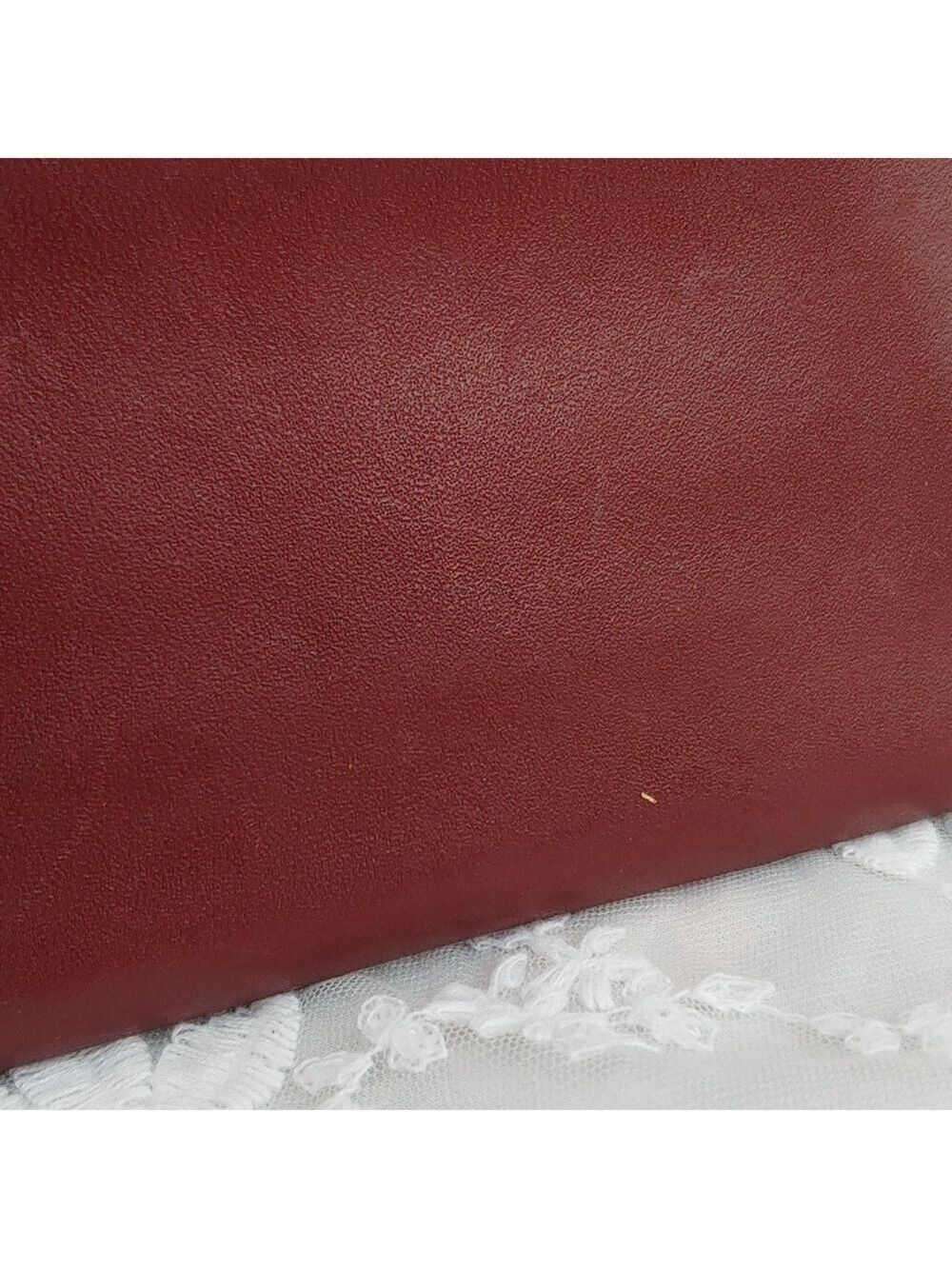 Cartier Kisslock Tri-fold Bordeaux Long Leather Wallet - Picture 7 of 17